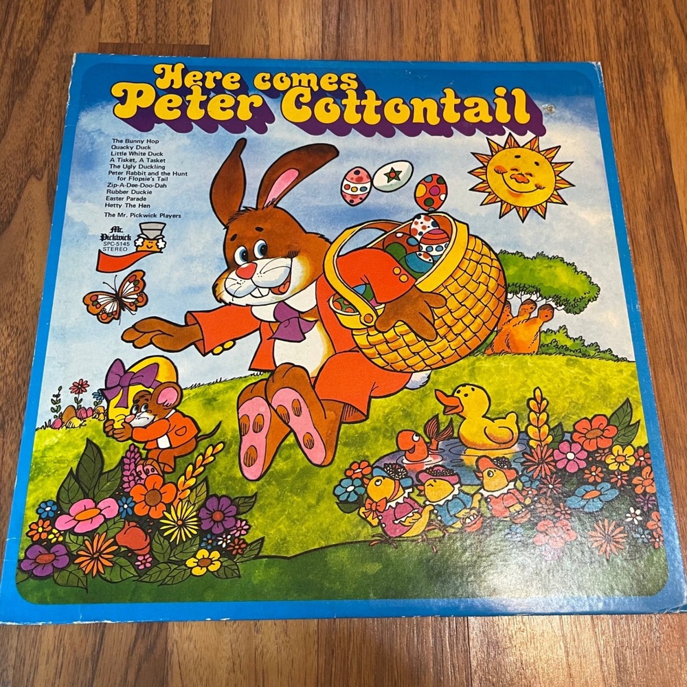Mr Pickwick Here Comes Peter Cottontail Vinyl LP Childrens Easter Songs 1975